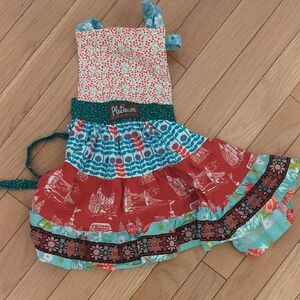 Matilda Jane Platinum Colorful Apron Dress